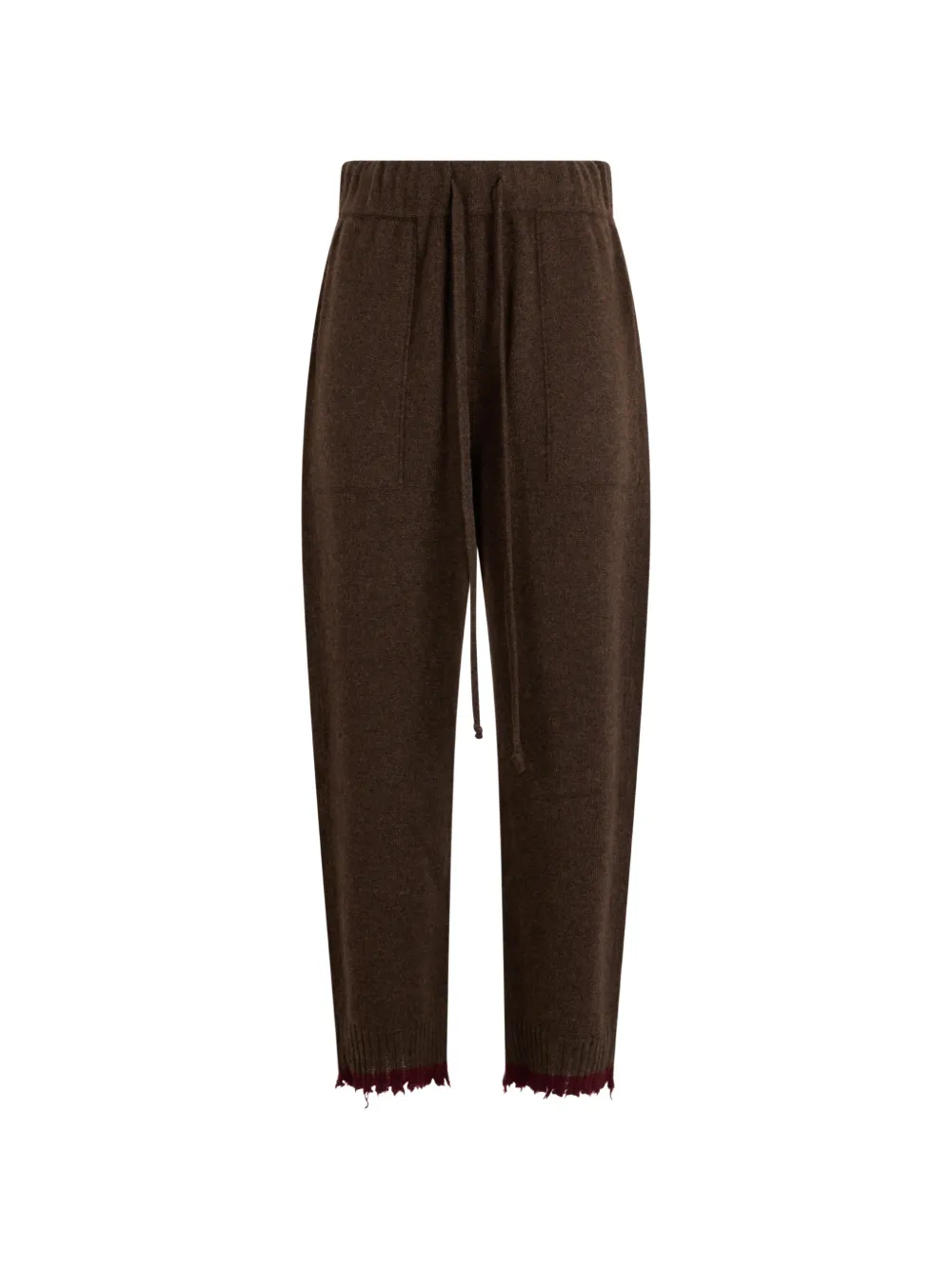 Uma Wang Pantaloni con coulisse - Marrone