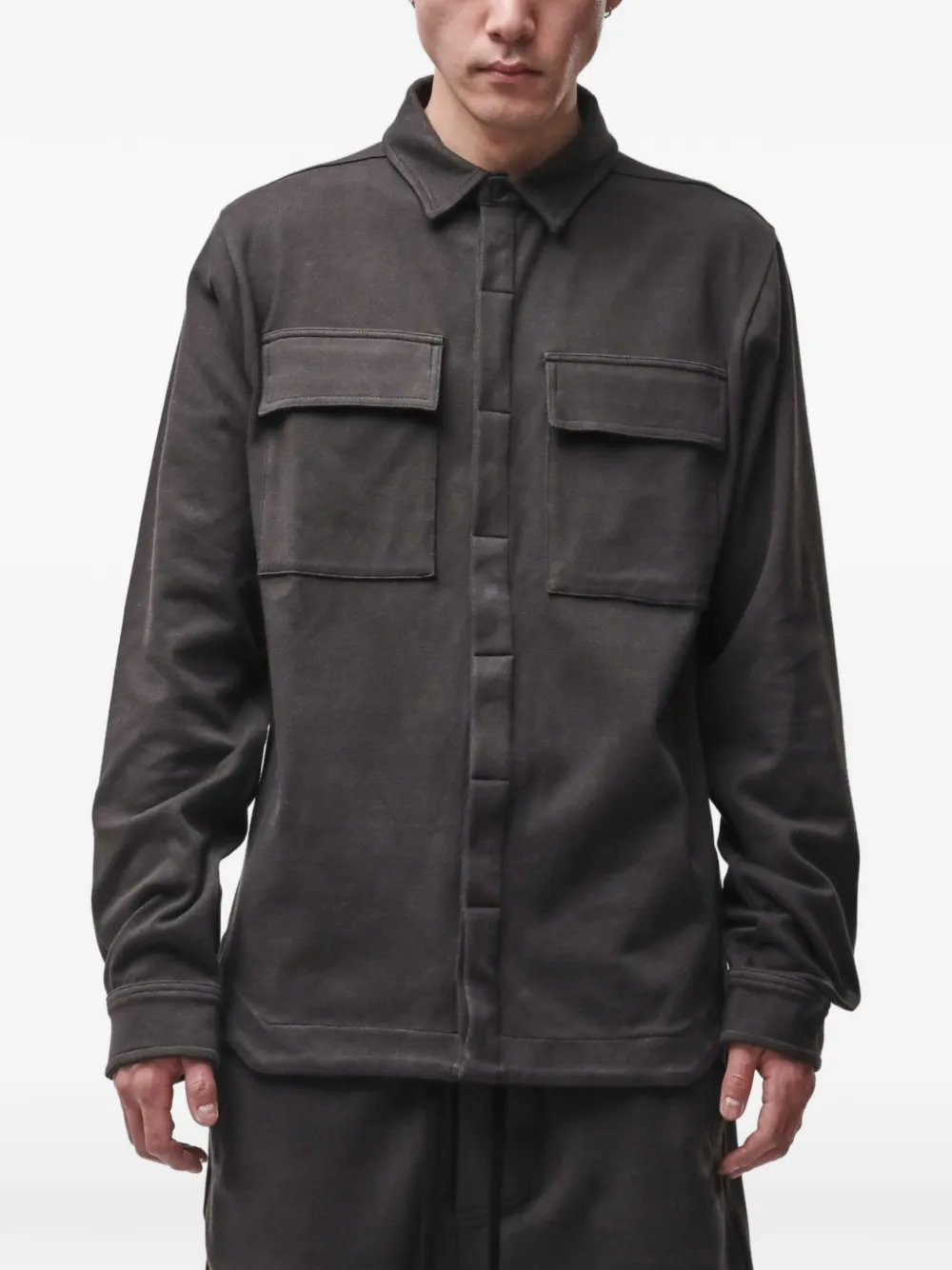 Thom Krom flap-pocket shirt - Grigio