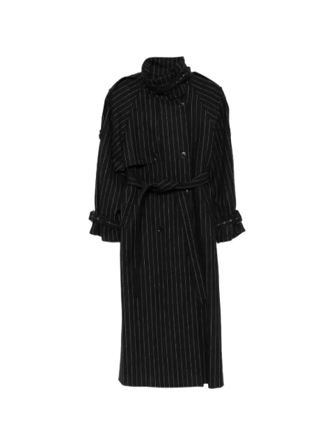 Gestuz pinstripe-pattern double-breasted coat