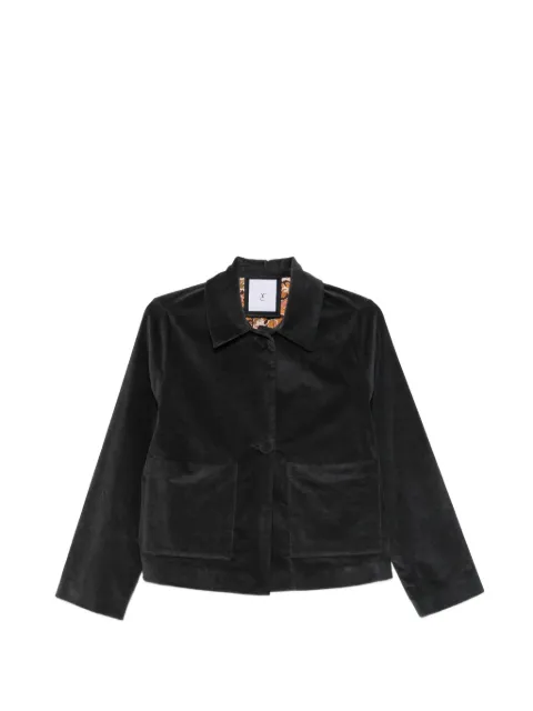 Why Ci button-fastening patch-pocket jacket
