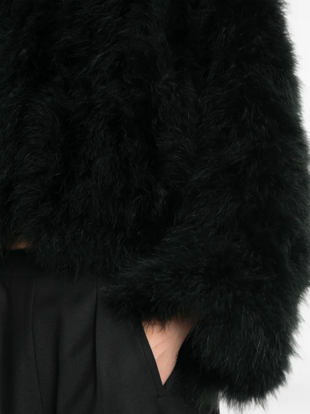 Yves Salomon Cropped jack Zwart
