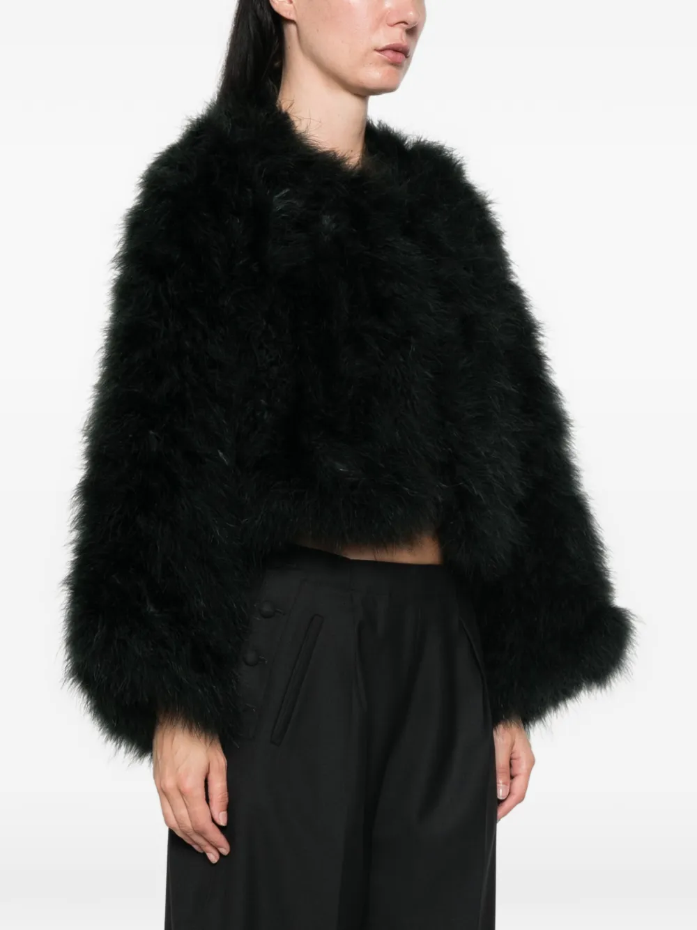 Yves Salomon Cropped jack Zwart