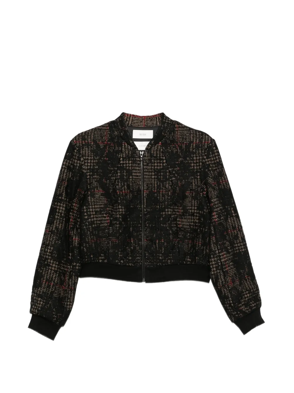Quetsche Prince of Wales check bomber jacket
