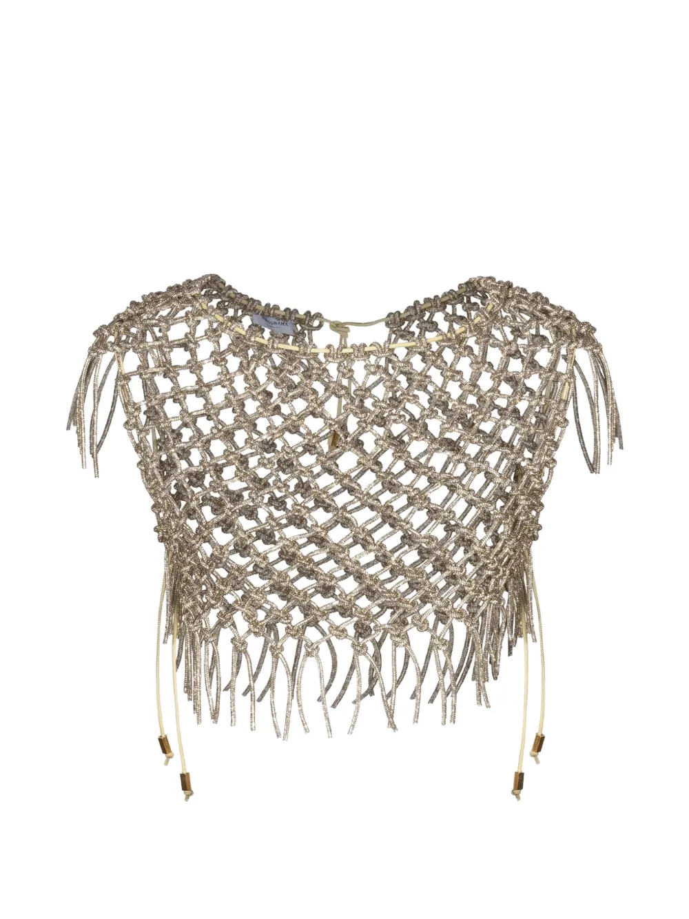 Hibourama Crystal hand-woven top - Oro