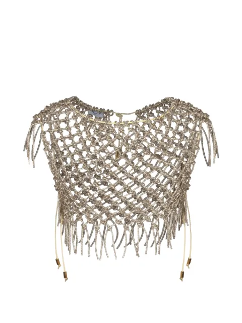 Hibourama Crystal hand-woven top
