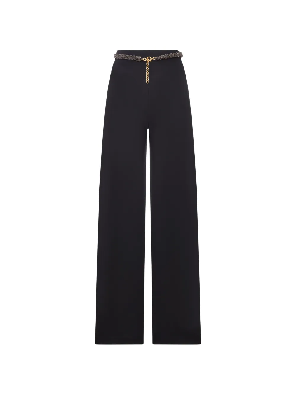 Hibourama Broek met wijde pijpen Zwart