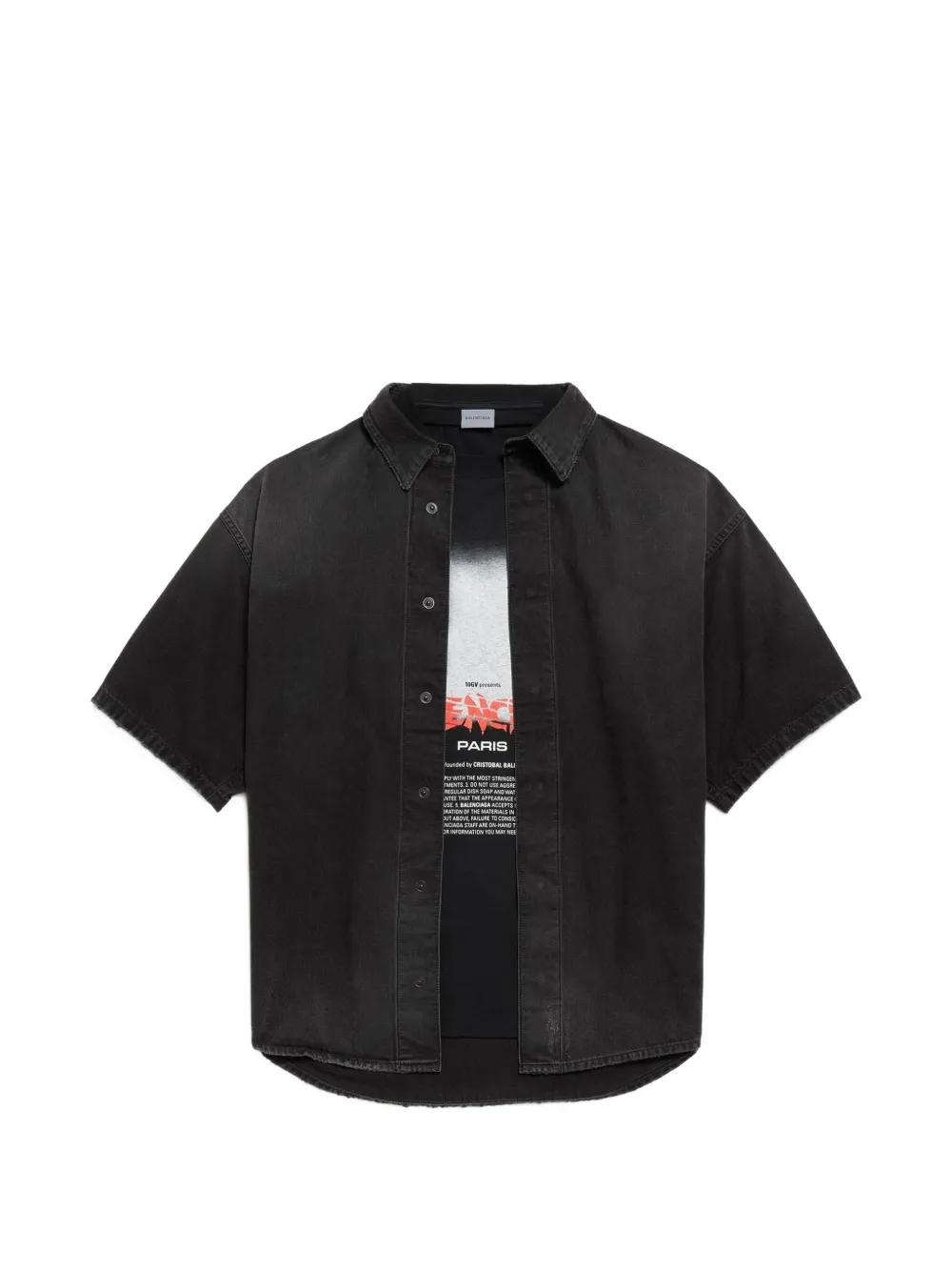 Balenciaga The Door hybrid shirt - Nero
