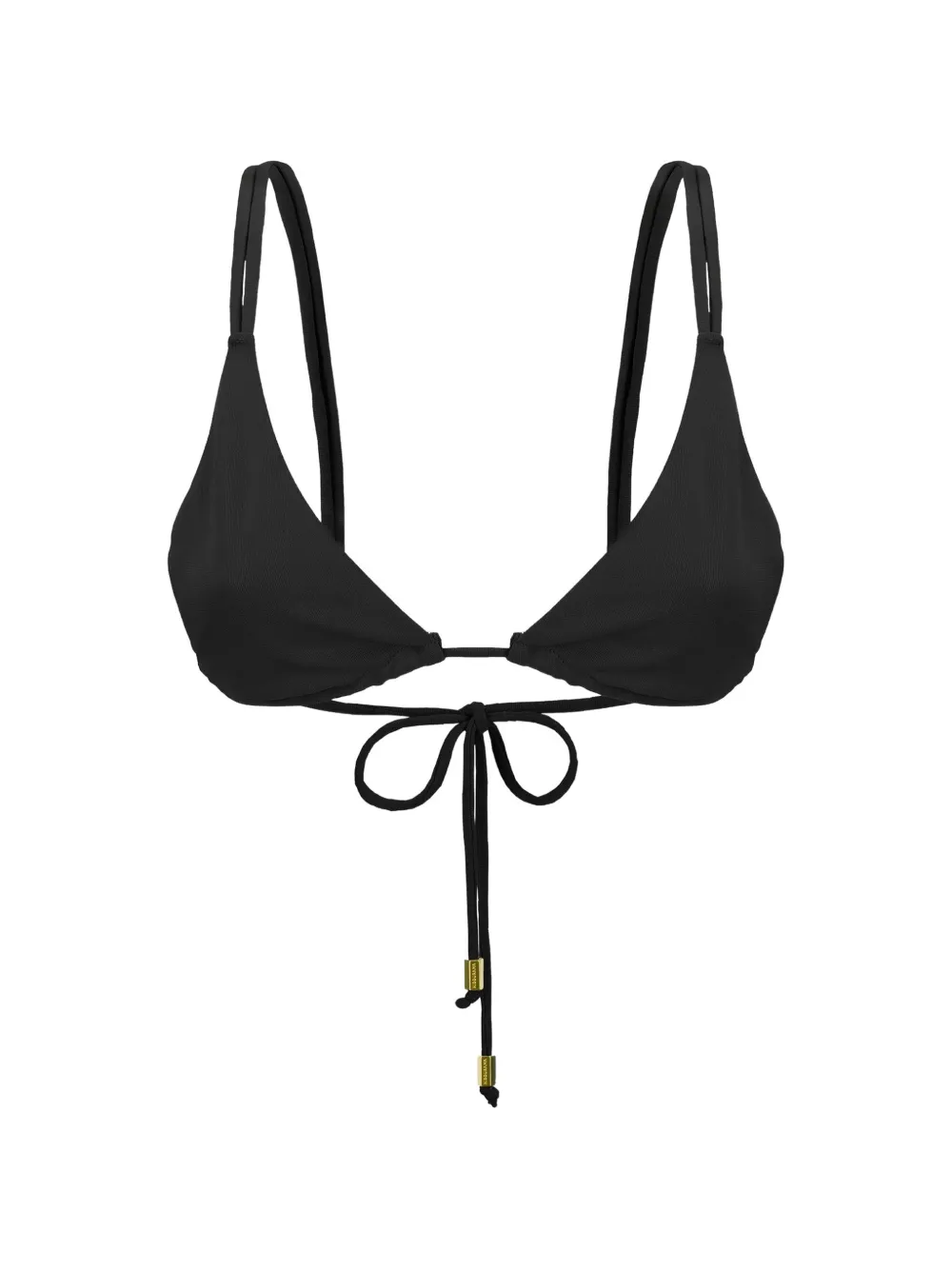 Hibourama Stretch Fabric Triangle Bra In Black