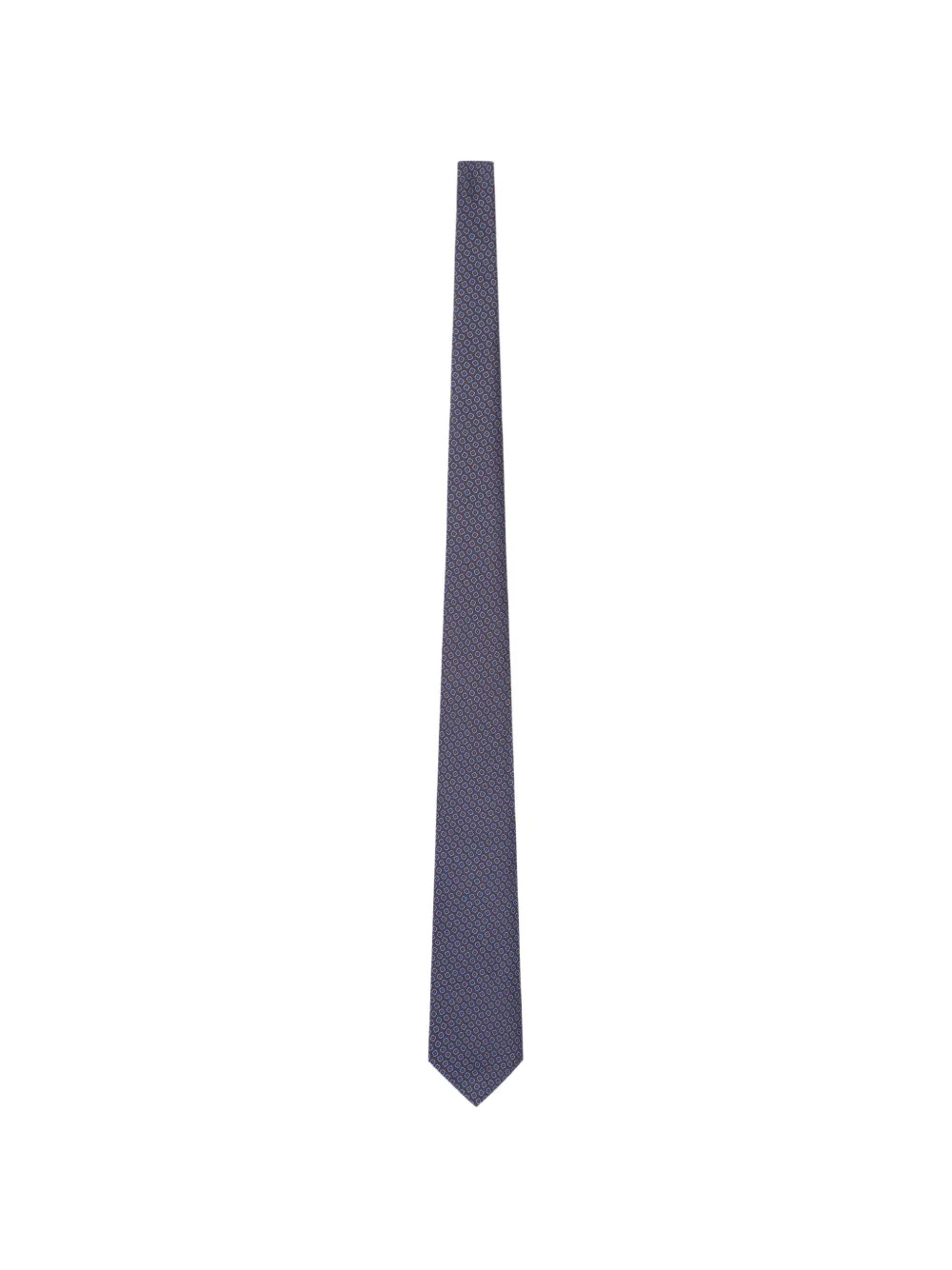Kiton corbata de seda con estampado geométrico | azul | Image 1