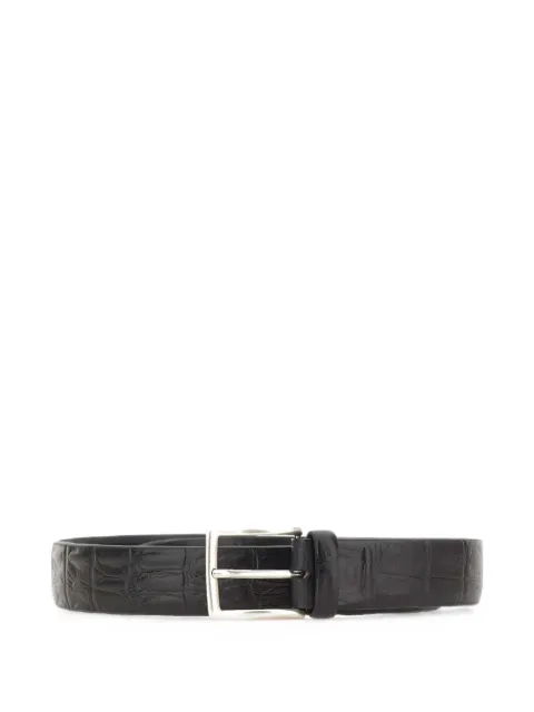ALBERTO LUTI crocodile-print leather belt
