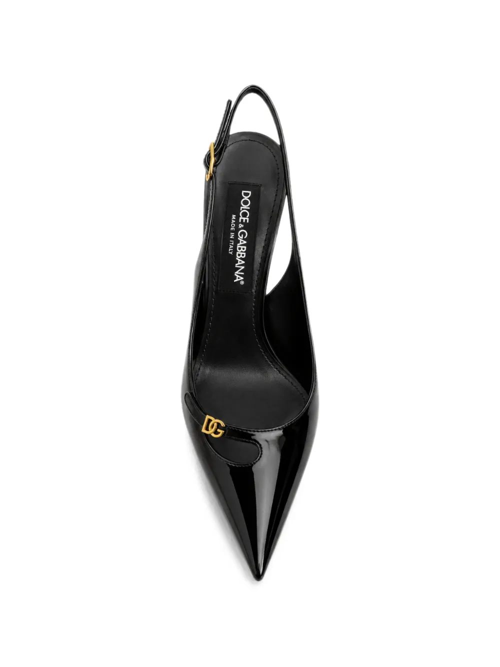 Dolce & Gabbana DG logo slingback pumps Zwart