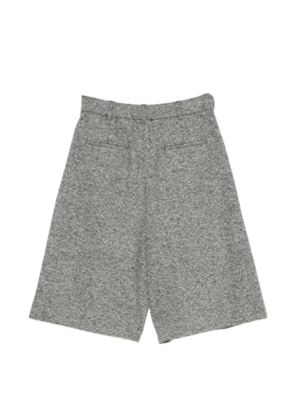 Emporio Armani Geplooide shorts Zwart