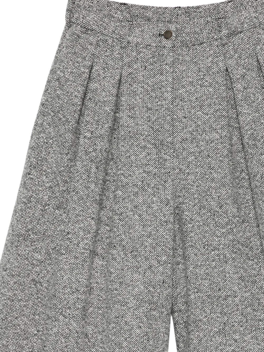 Emporio Armani Geplooide shorts Zwart