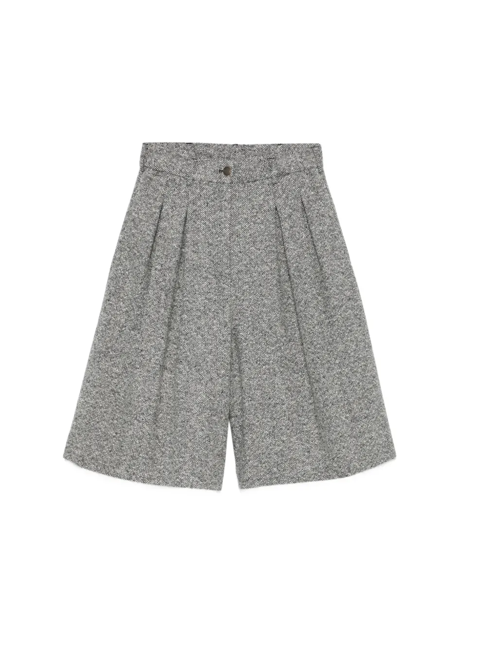 Emporio Armani pleated tweed tailored shorts · 44