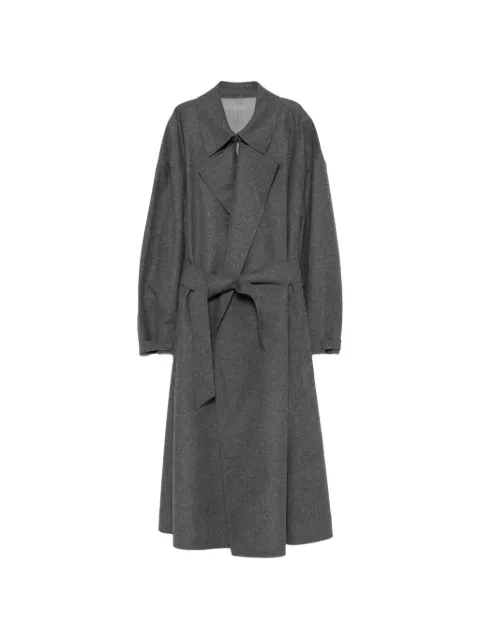 Emporio Armani belted wool-blend oversized coat