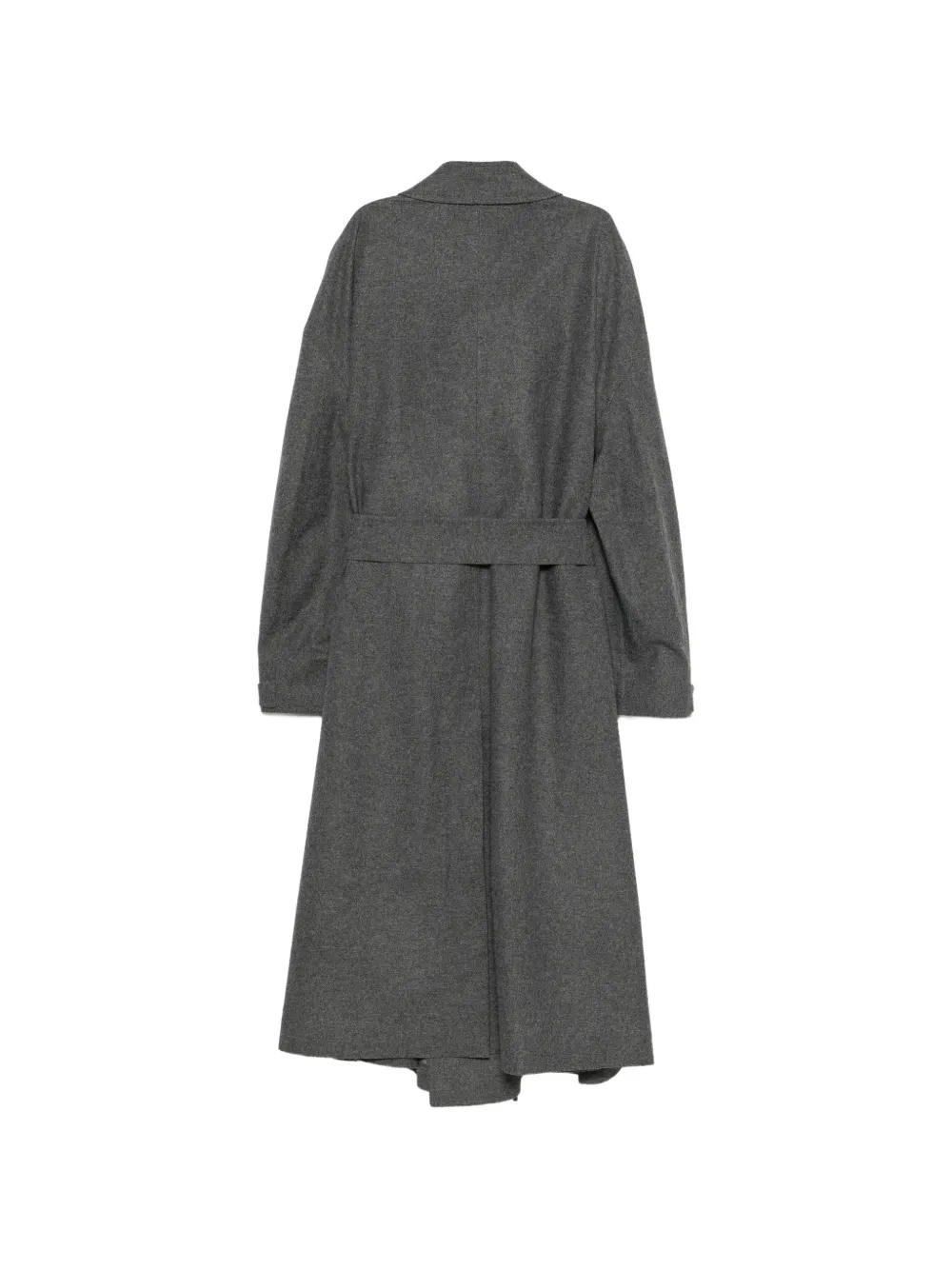 Emporio Armani Oversized jas van wolblend met ceintuur Grijs