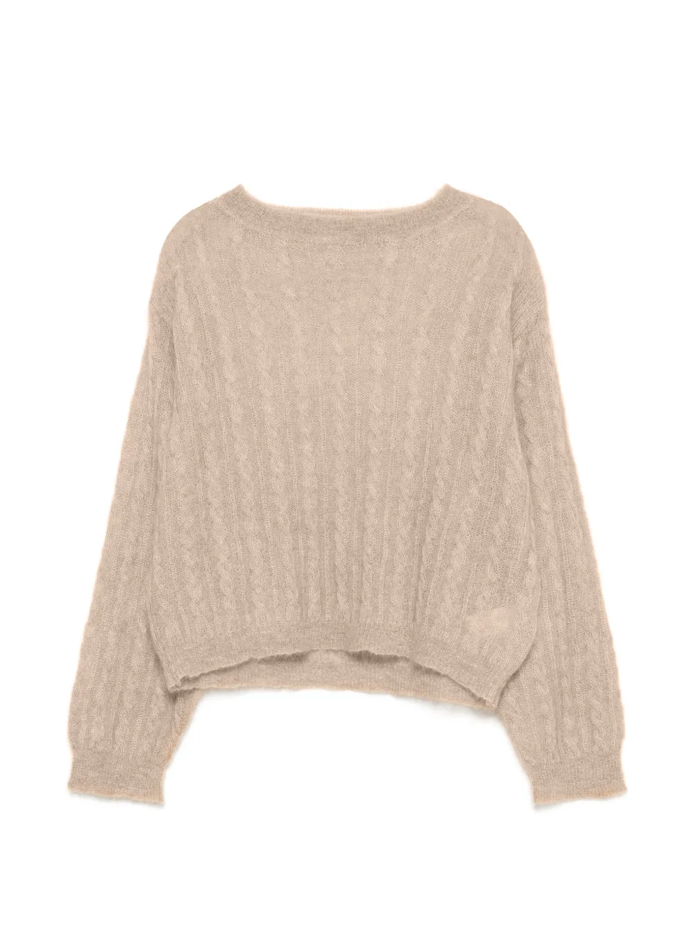 Kristina Ti cable-knit boat-neck sweater