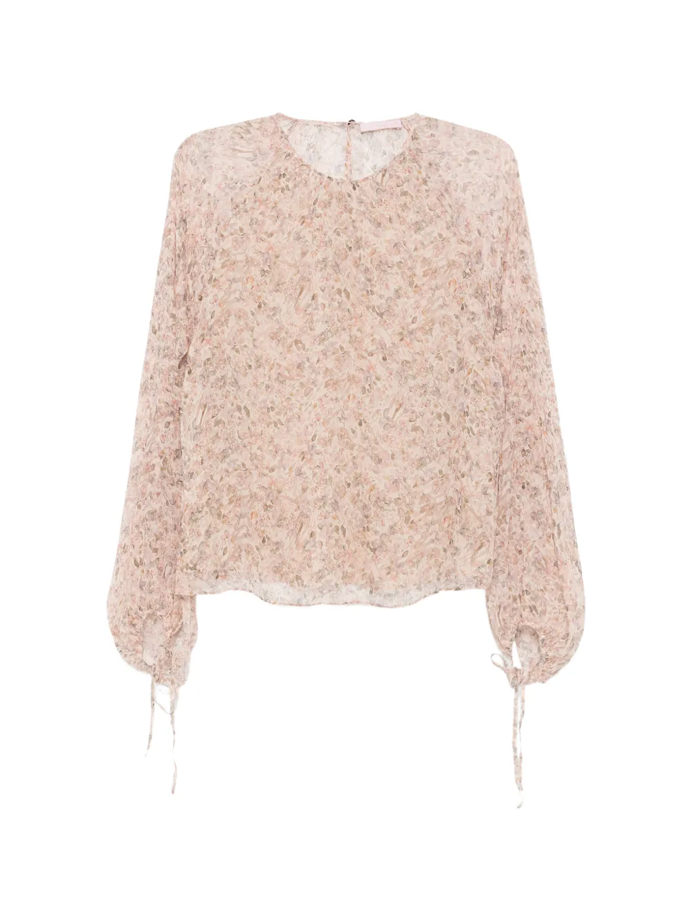 Kristina Ti floral-print tie-cuff blouse · 42