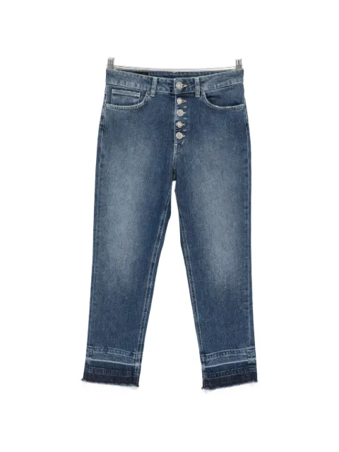 DONDUP button-fly frayed jeans