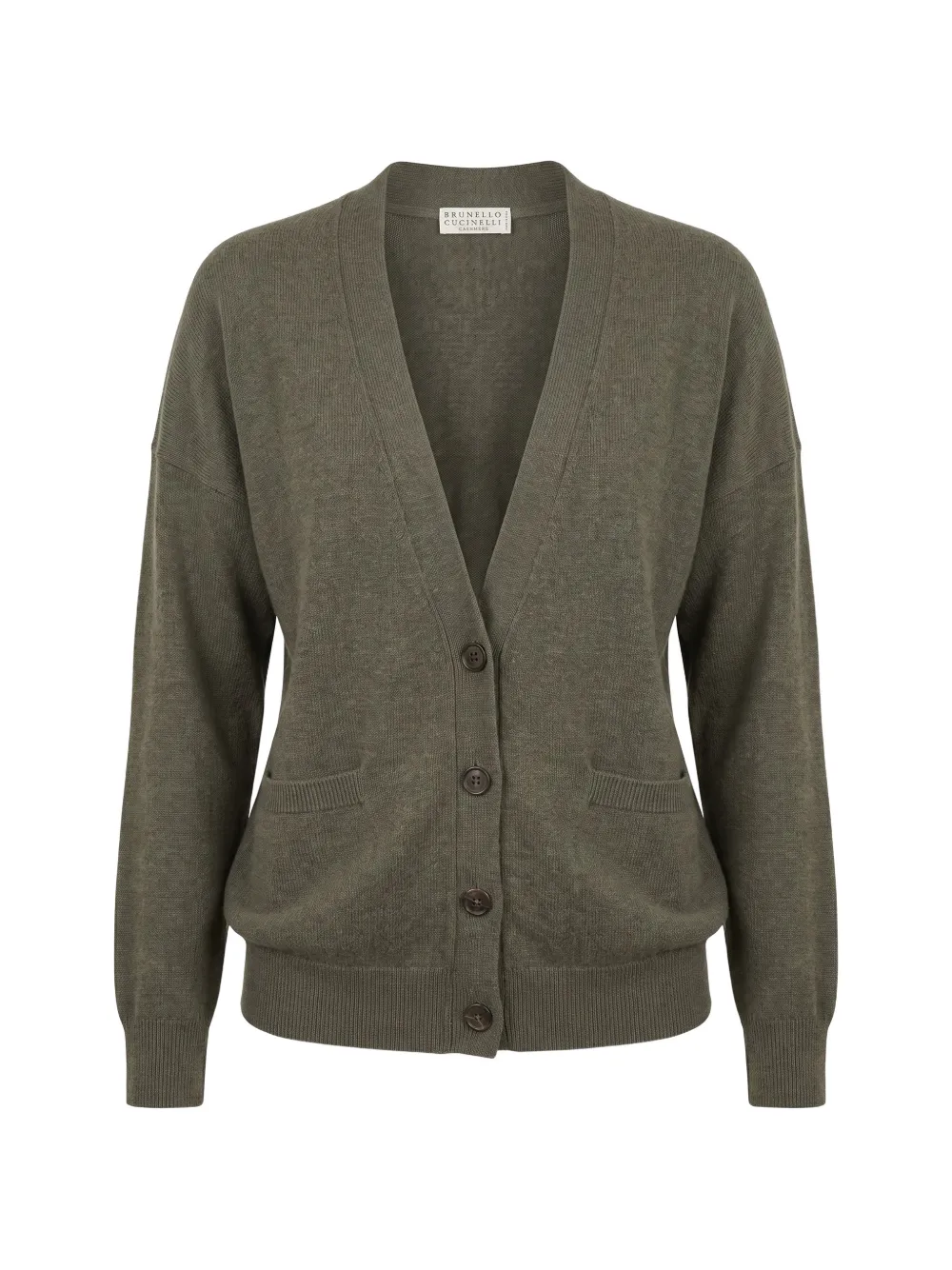 Brunello Cucinelli button-up cashmere cardigan - Verde