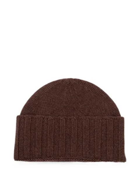Drumohr ribbed-knit cashmere beanie hat