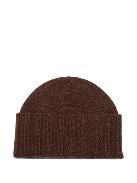 Drumohr ribbed-knit cashmere beanie hat