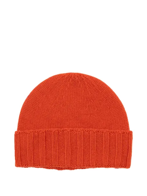 Drumohr ribbed-trim cashmere beanie hat