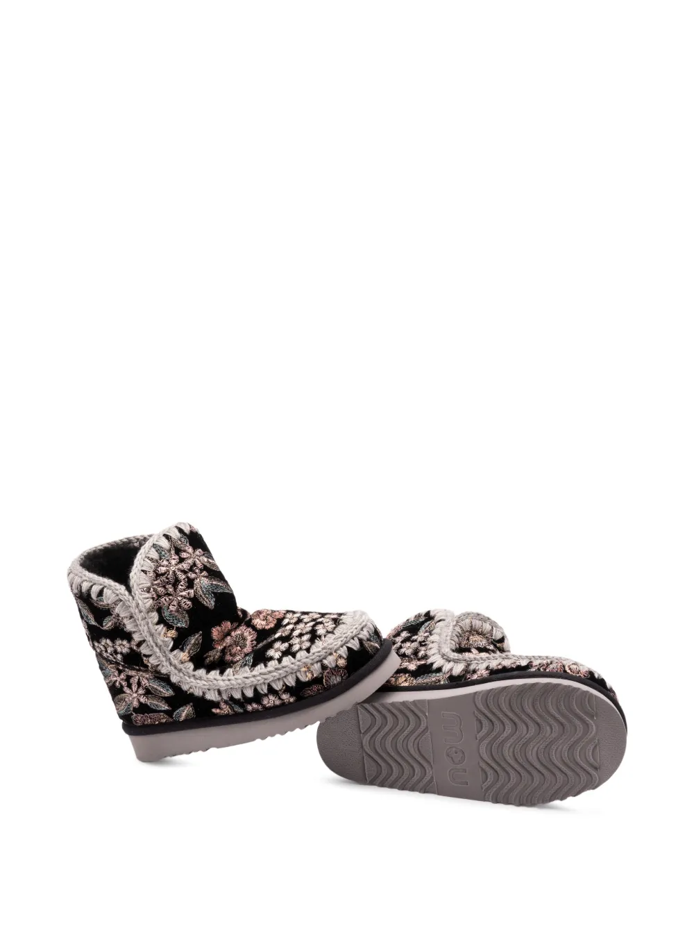 Mou Eskimo 18 Botanical boots Zwart