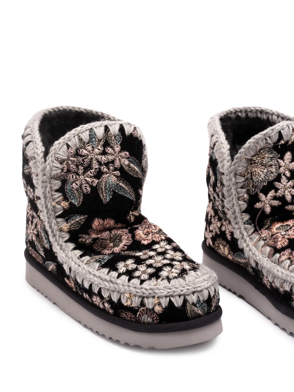 Mou Eskimo 18 Botanical boots Zwart