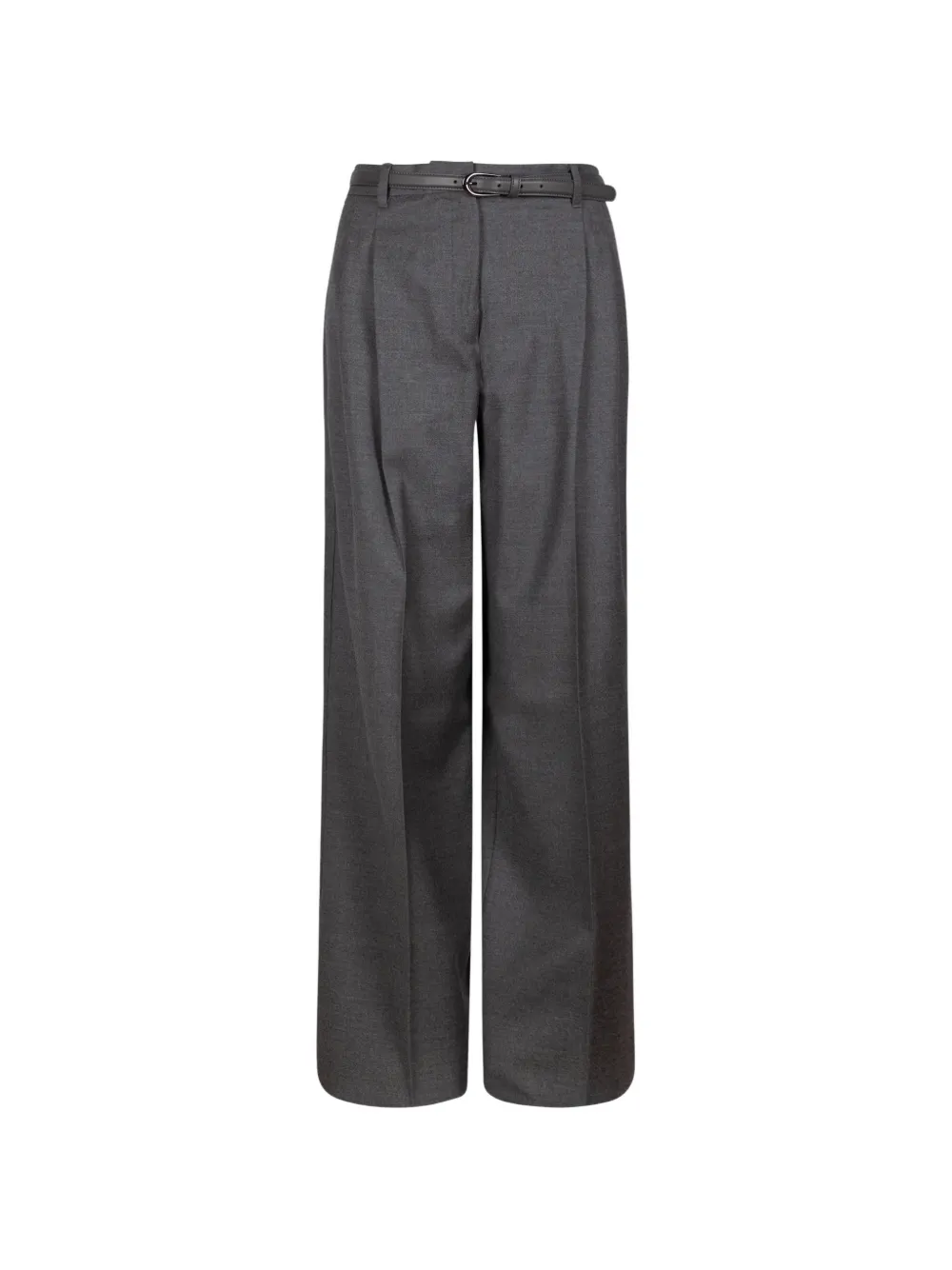 Max Mara belted pleated trousers - Grigio