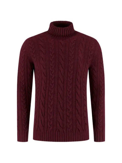 Fedeli cable-knit roll-neck sweater
