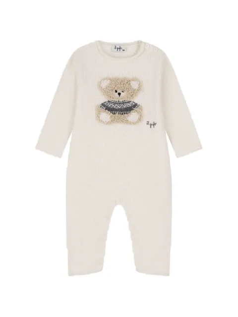 Il Gufo teddy-bear patch jumpsuit