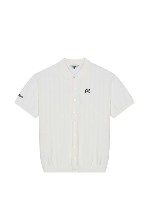 Malbon Golf polo Crosscut de punto calado
