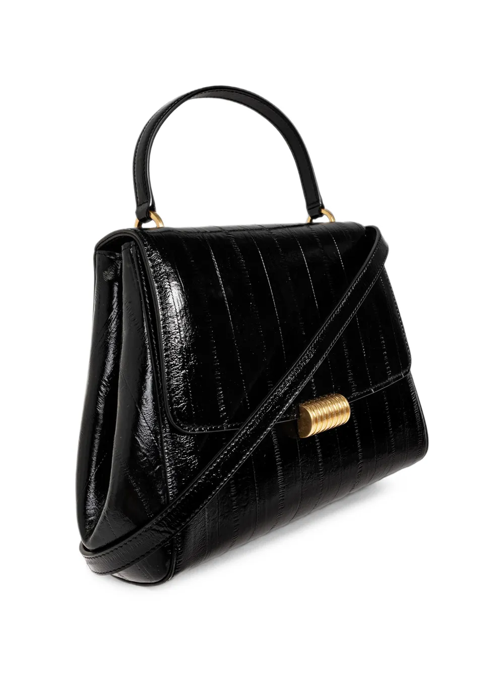 NEOUS Thala Leather Tote Bag in Black, view 4