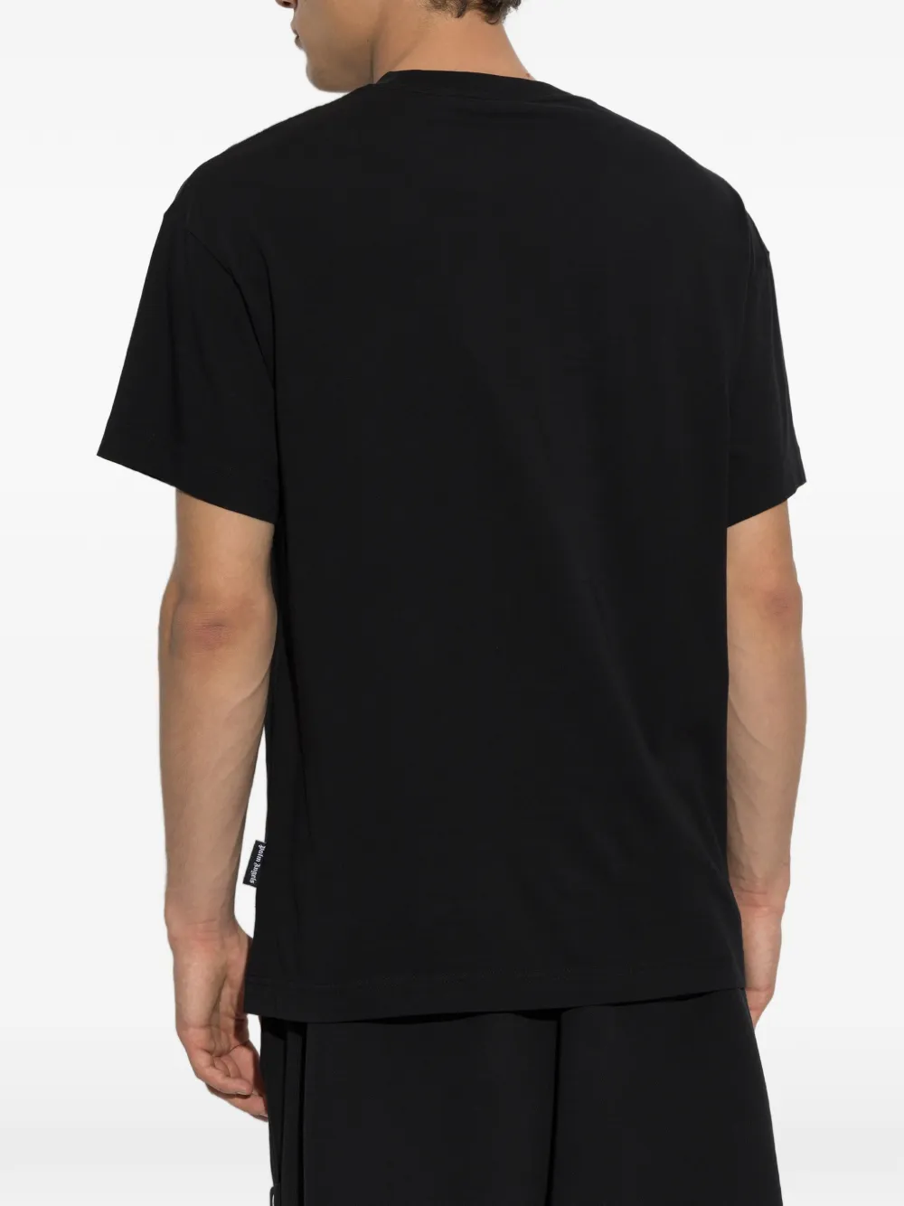 Palm Angels T-shirt met logopatch Zwart