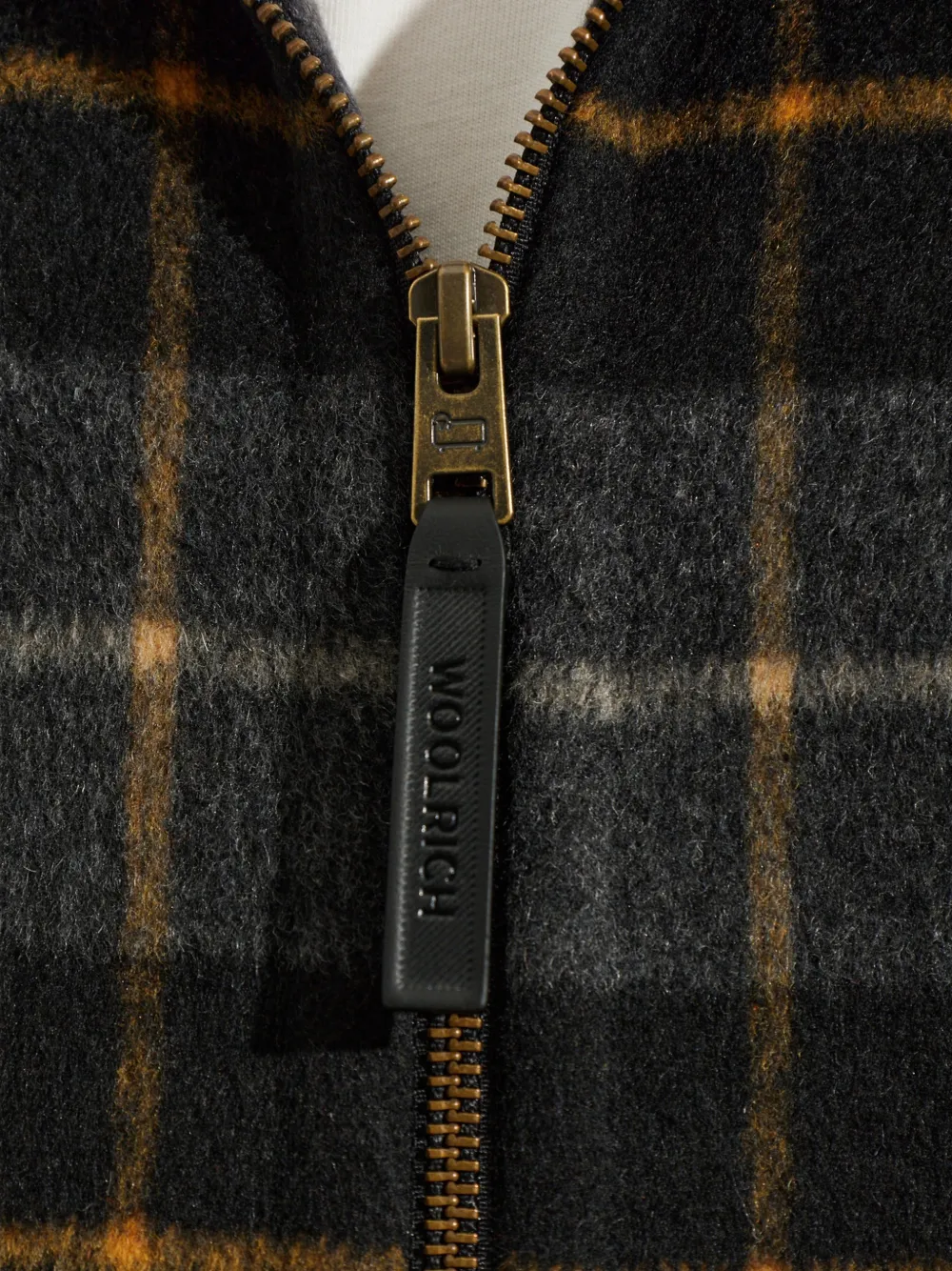 Woolrich check-pattern hooded jacket Grijs