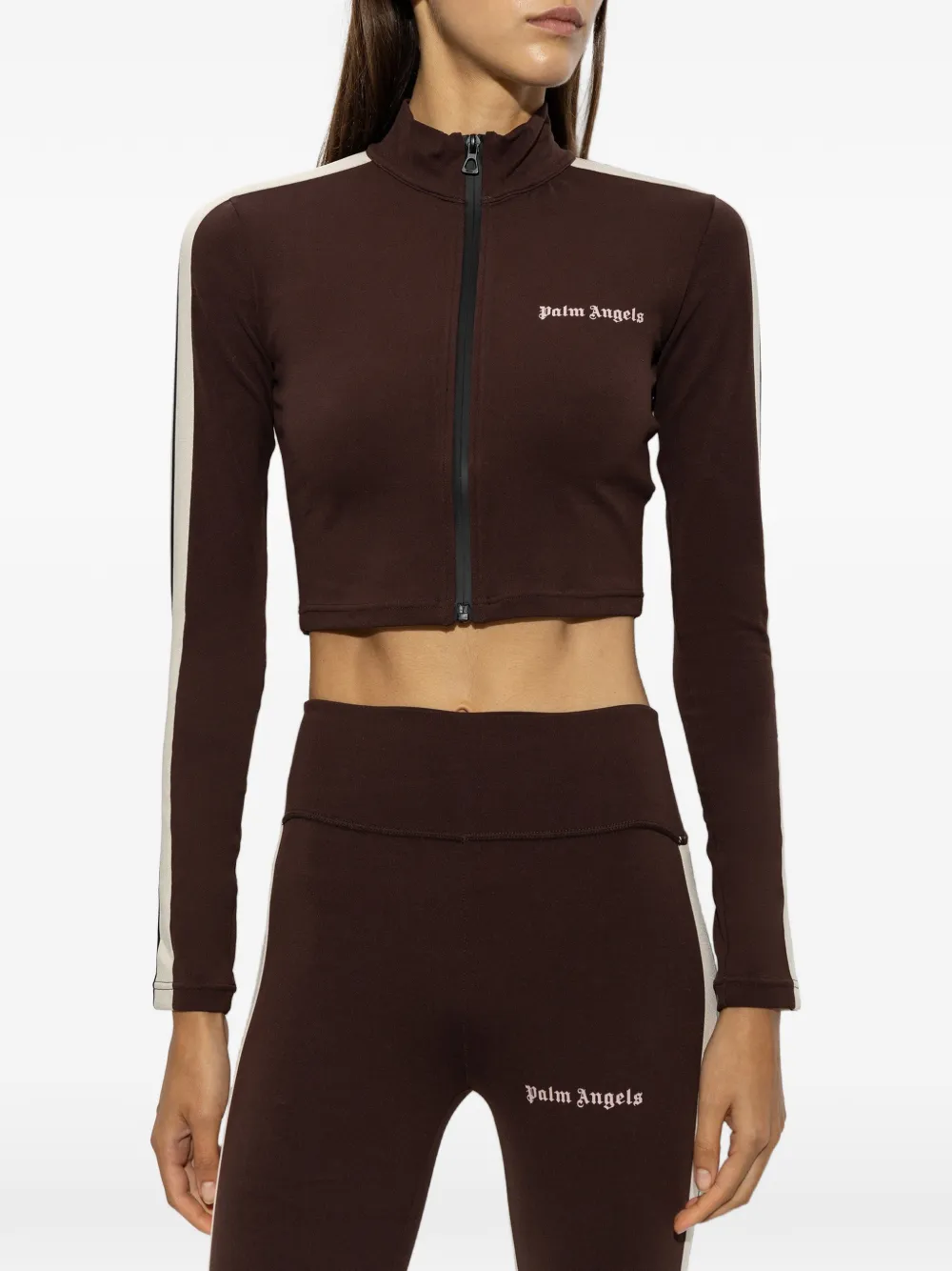 Palm Angels Sweater met zijstreep Bruin