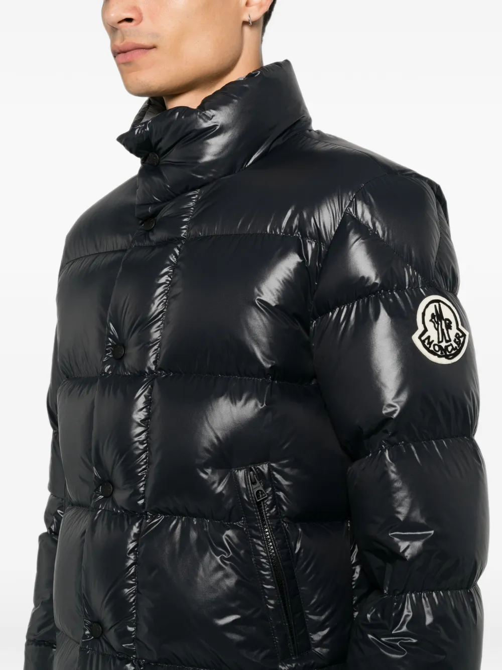 Moncler Bendola gewatteerd jack Zwart