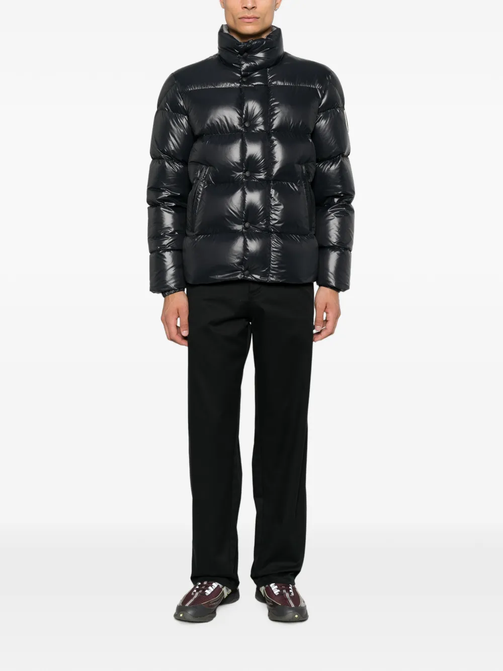 Moncler Bendola gewatteerd jack Zwart