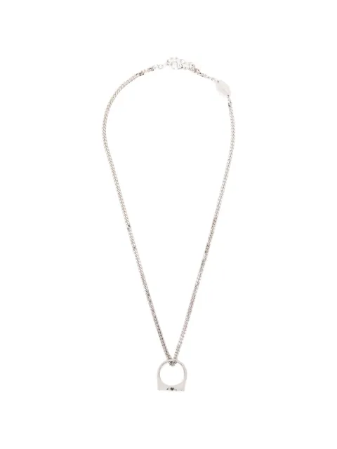 DSQUARED2 D2 Upside Down ring pendant necklace