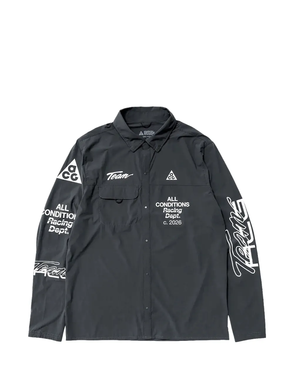 Nike ACG Aireez graphic-print shirt - Grigio