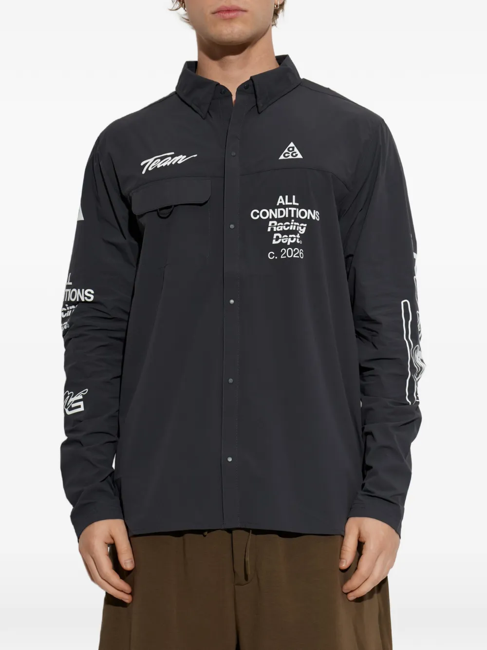 Nike ACG Aireez overhemd met grafische print Grijs