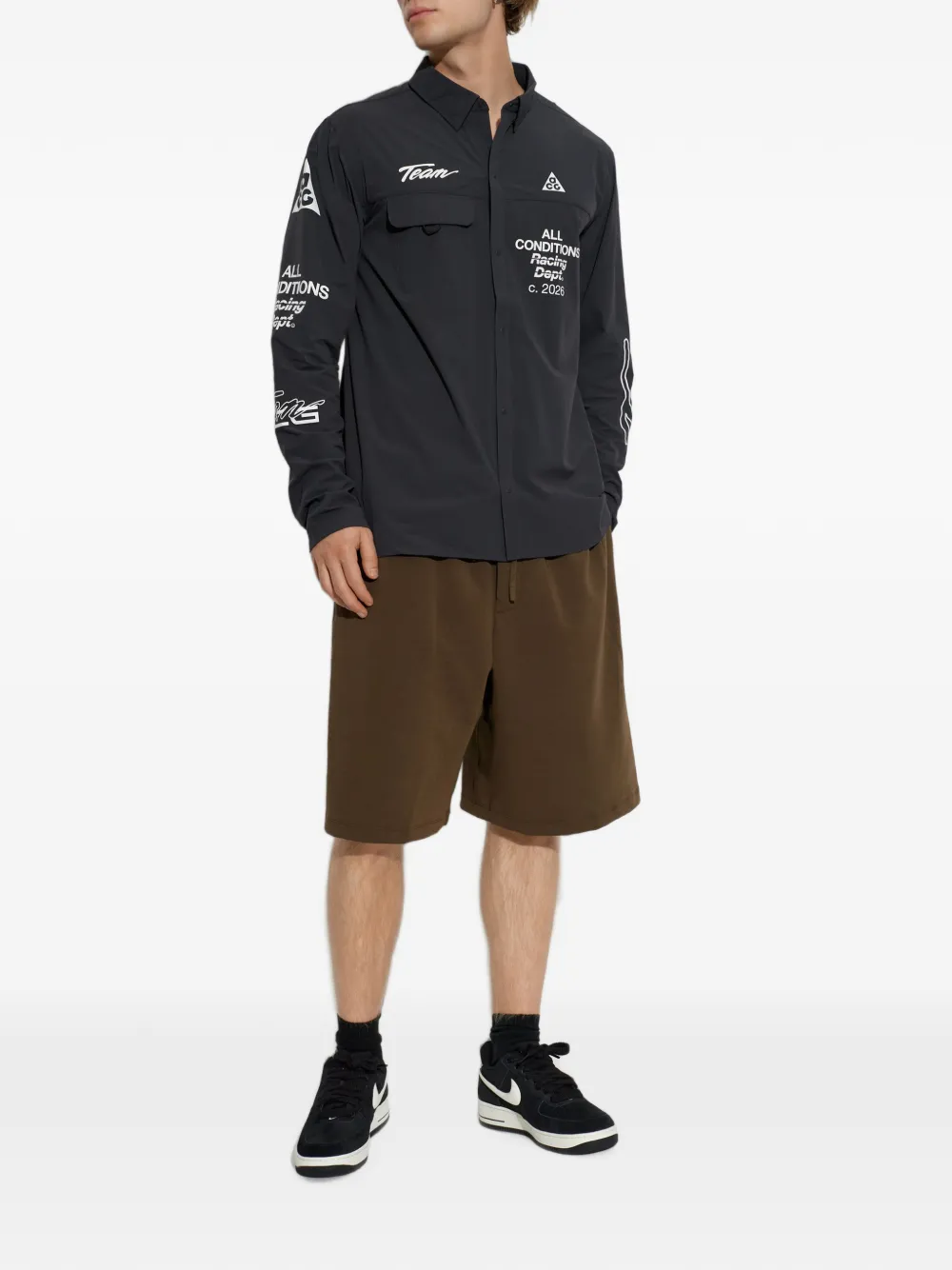 Nike ACG Aireez overhemd met grafische print Grijs