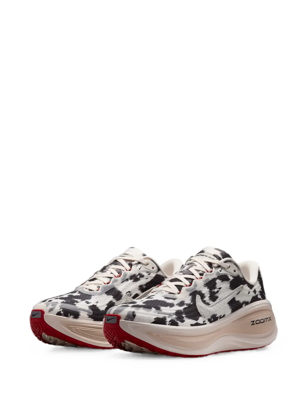 Nike Vomero Plus cow-print sneakers Wit