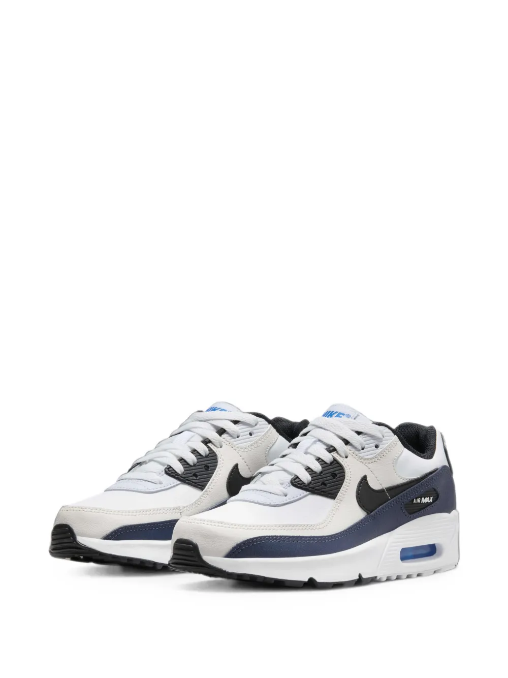 Nike Kids Air Max 90 "Phantom/Thunder Blue" sneakers - Bianco