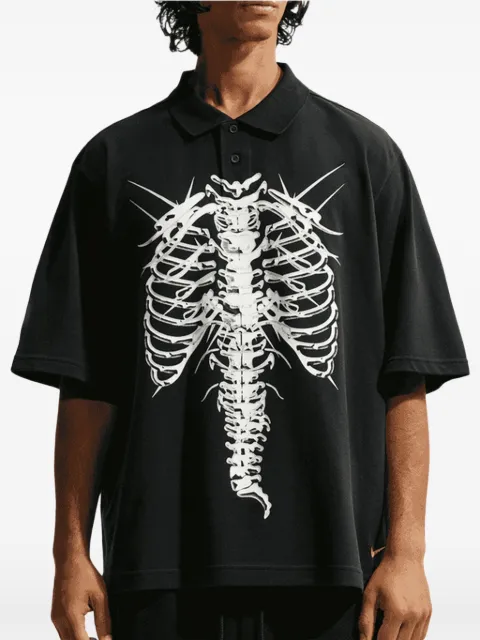 Nike skeleton-print polo shirt