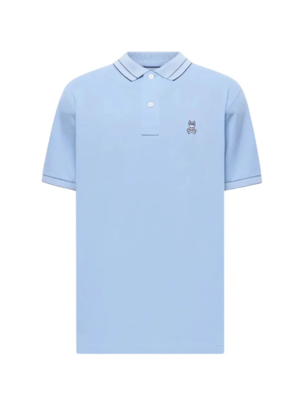 Psycho Bunny Rex piqué polo shirt - Blu