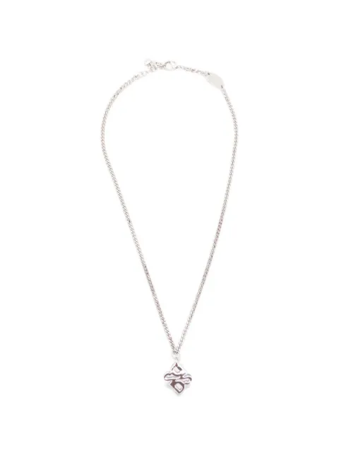DSQUARED2 D2 Upside Down curb-chain necklace