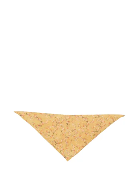 Kristina Ti floral-print triangular scarf