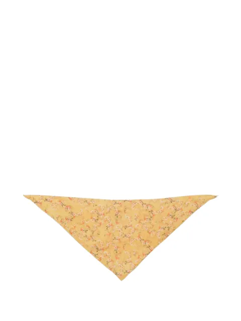Kristina Ti floral-print triangular scarf